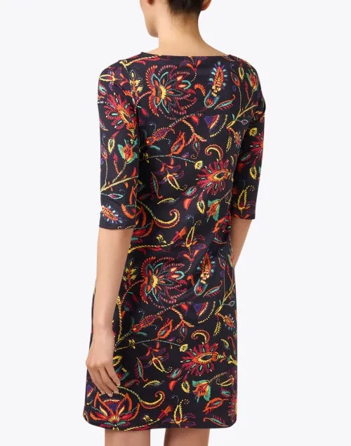Propriano Black Multi Print Dress