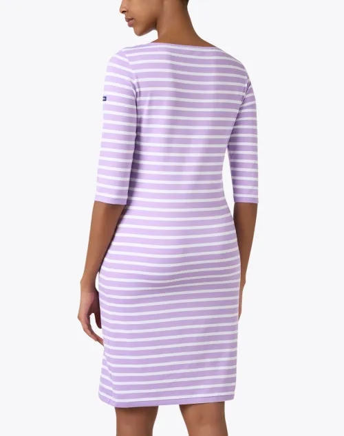 Propriano Lavender and White Striped Dress