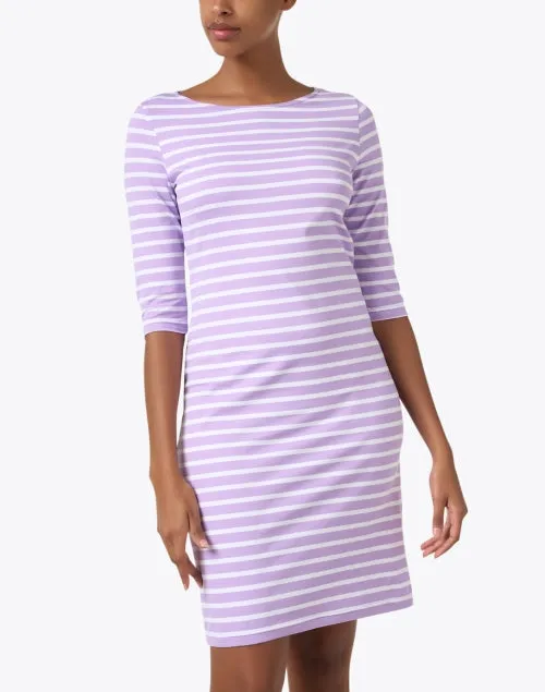 Propriano Lavender and White Striped Dress