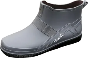 PVC Water Shoes Men's Dining Car Washing Low Top Slip Work Shoes Kitchen Shoes Rubber Gardening Boots Men