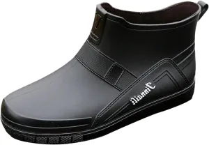 PVC Water Shoes Men's Dining Car Washing Low Top Slip Work Shoes Kitchen Shoes Rubber Gardening Boots Men