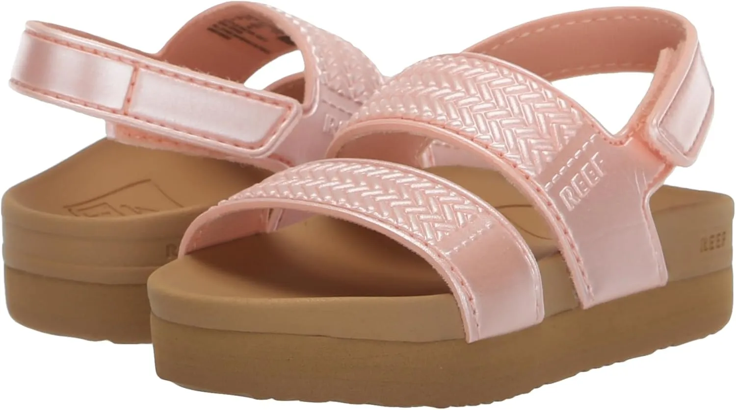 REEF Toddler/Little Kid Water Vista Platform Sandal, Water Friendly, Adjustable Velcro Strap
