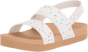 REEF Toddler/Little Kid Water Vista Platform Sandal, Water Friendly, Adjustable Velcro Strap