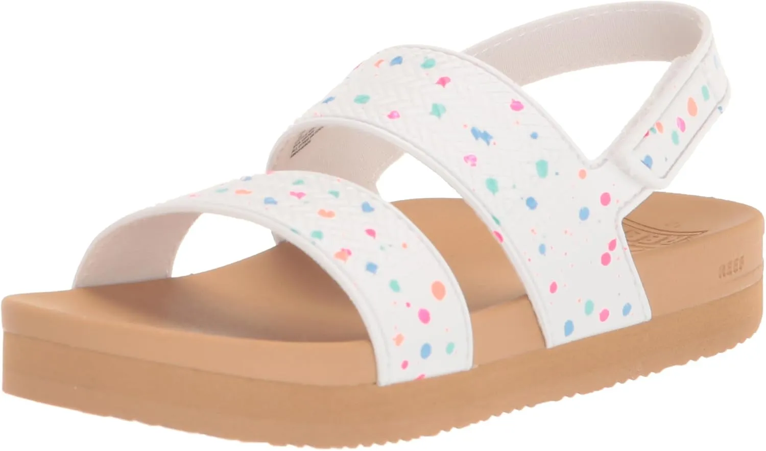 REEF Toddler/Little Kid Water Vista Platform Sandal, Water Friendly, Adjustable Velcro Strap