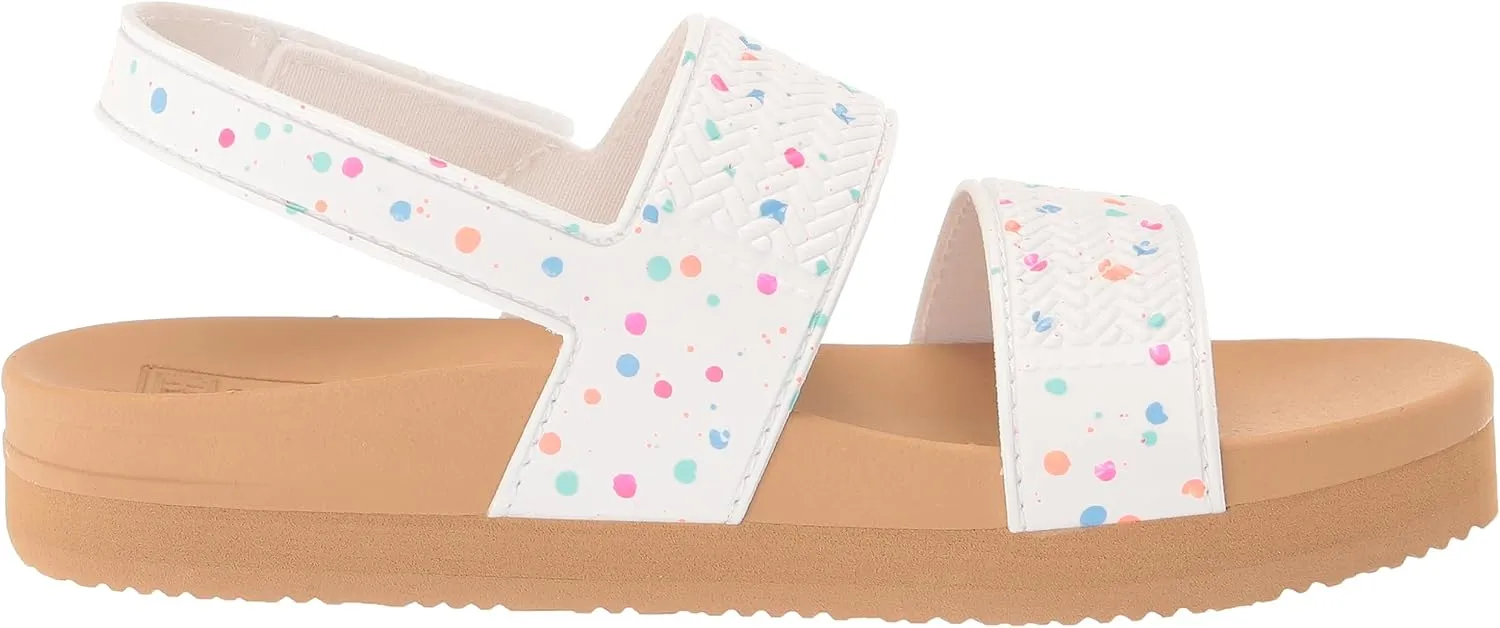 REEF Toddler/Little Kid Water Vista Platform Sandal, Water Friendly, Adjustable Velcro Strap
