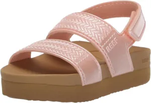 REEF Toddler/Little Kid Water Vista Platform Sandal, Water Friendly, Adjustable Velcro Strap