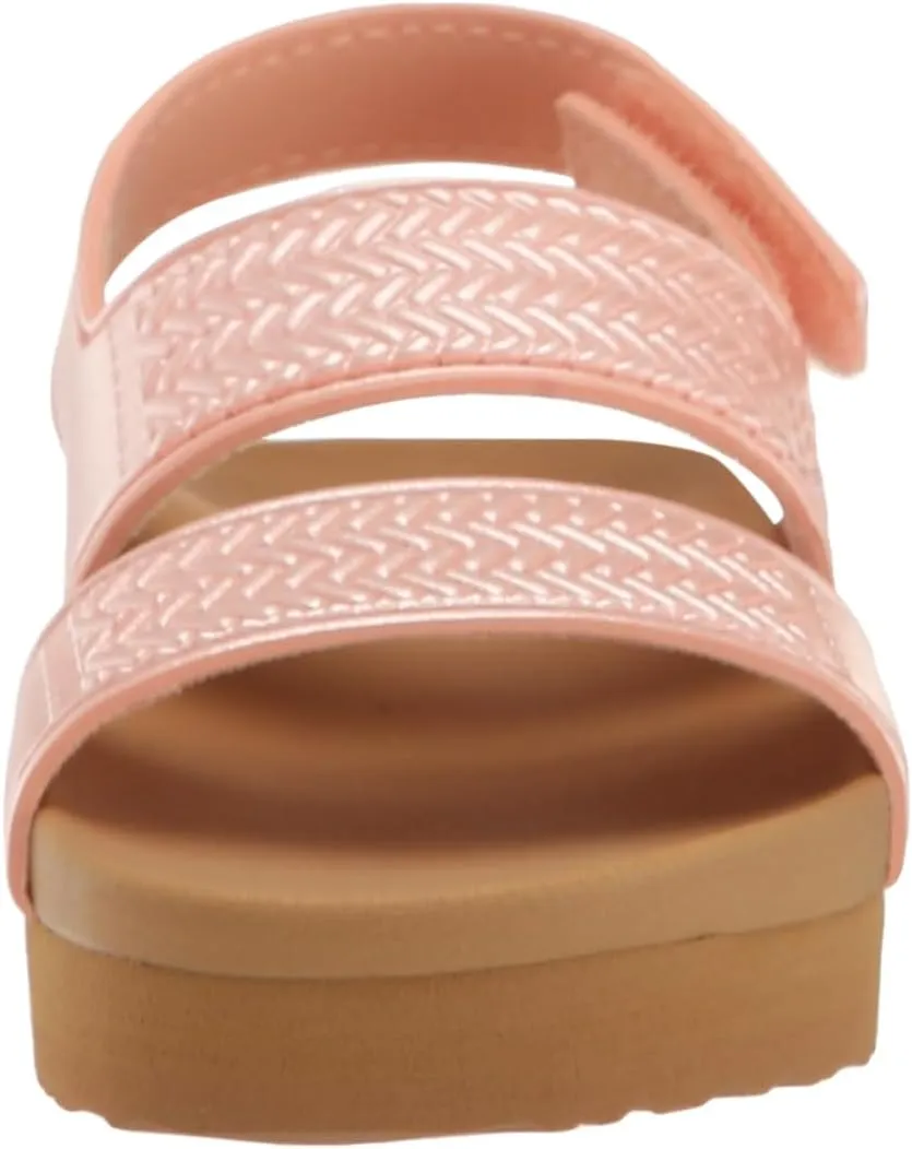REEF Toddler/Little Kid Water Vista Platform Sandal, Water Friendly, Adjustable Velcro Strap