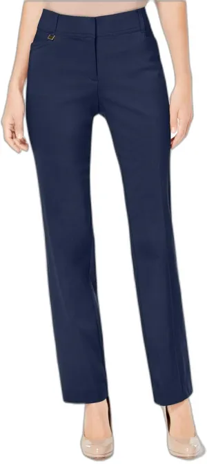 Regular and Short Length Curvy-Fit Straight-Leg Pants Intrepid Blue 14