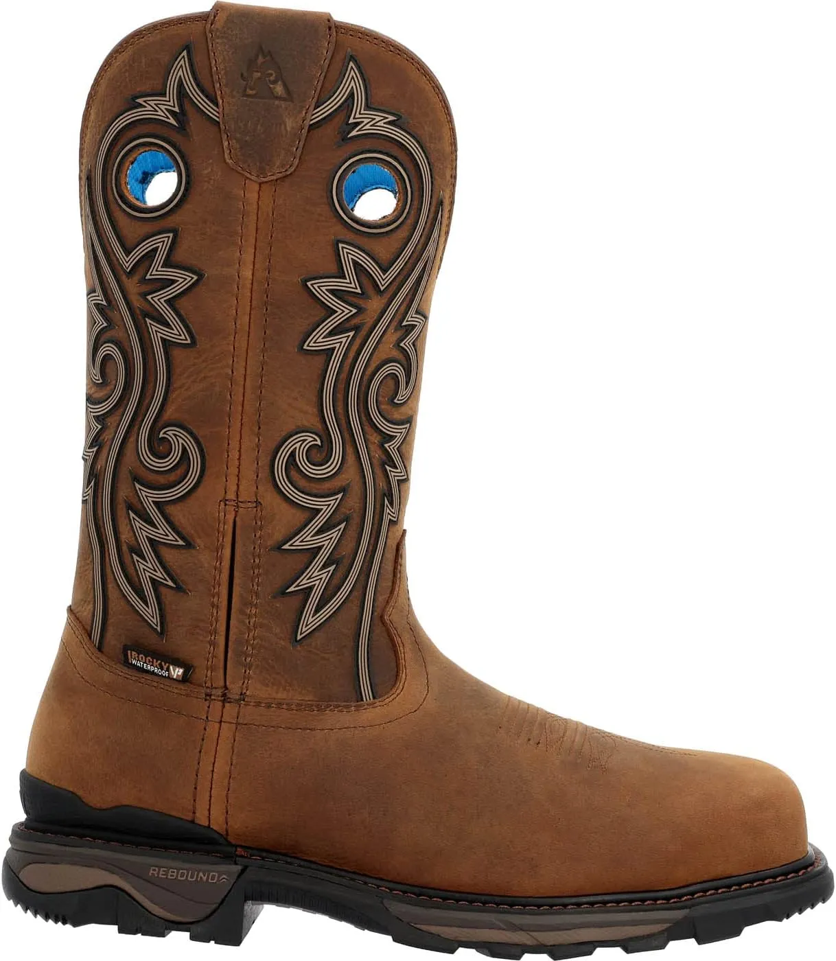 ROCKY Carbon 6 Carbon Toe Waterproof Pull-On Western Boot