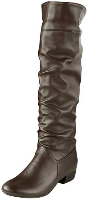 SBGMoSJ Cowgirl Boots Knee High Black Cowboy Boots Short Knee High Cowboy Boots Women White Womens Cowboy Boots Black Sole Wide Calf Brown Boots Leather