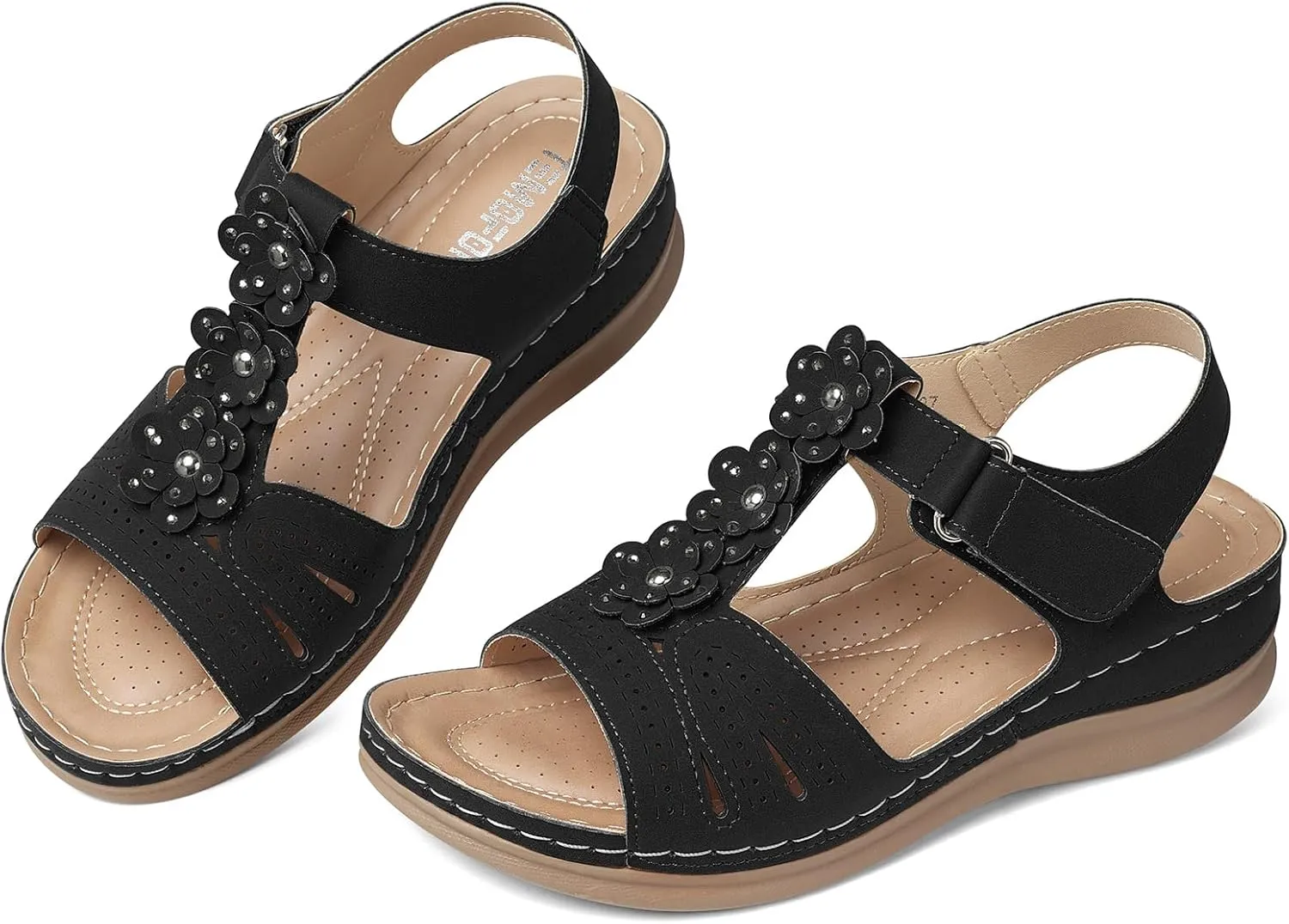 SHIBEVER Wedge Sandals for Women Dressy: Comfortable Summer Platform Casual Dress Women Sandal