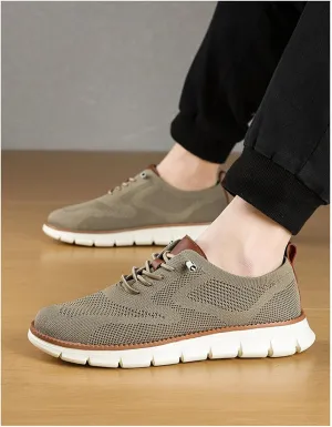 Shoes for Men Mens Casual Dress Oxfords Business Mesh Walking Shoes Tennis Comfortable Sneakers Lightweight Soft Sole & Breathable Fashion Sneakers