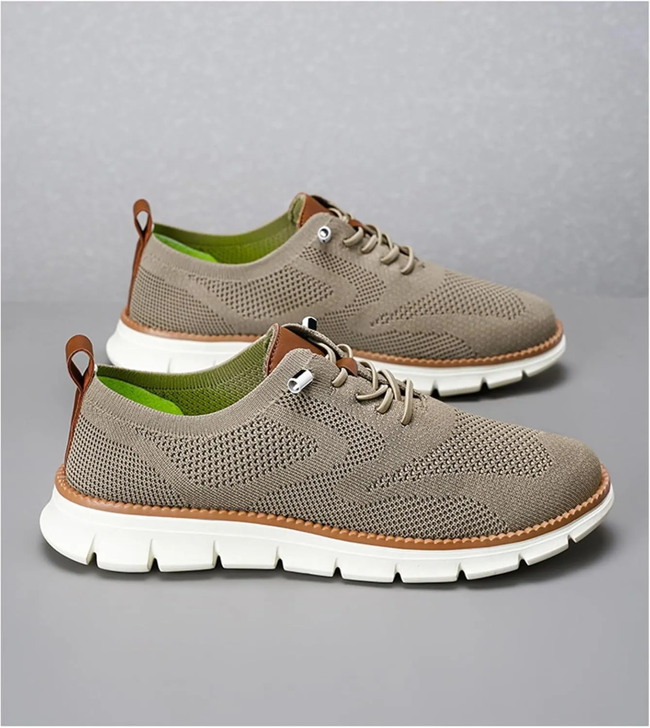Shoes for Men Mens Casual Dress Oxfords Business Mesh Walking Shoes Tennis Comfortable Sneakers Lightweight Soft Sole & Breathable Fashion Sneakers