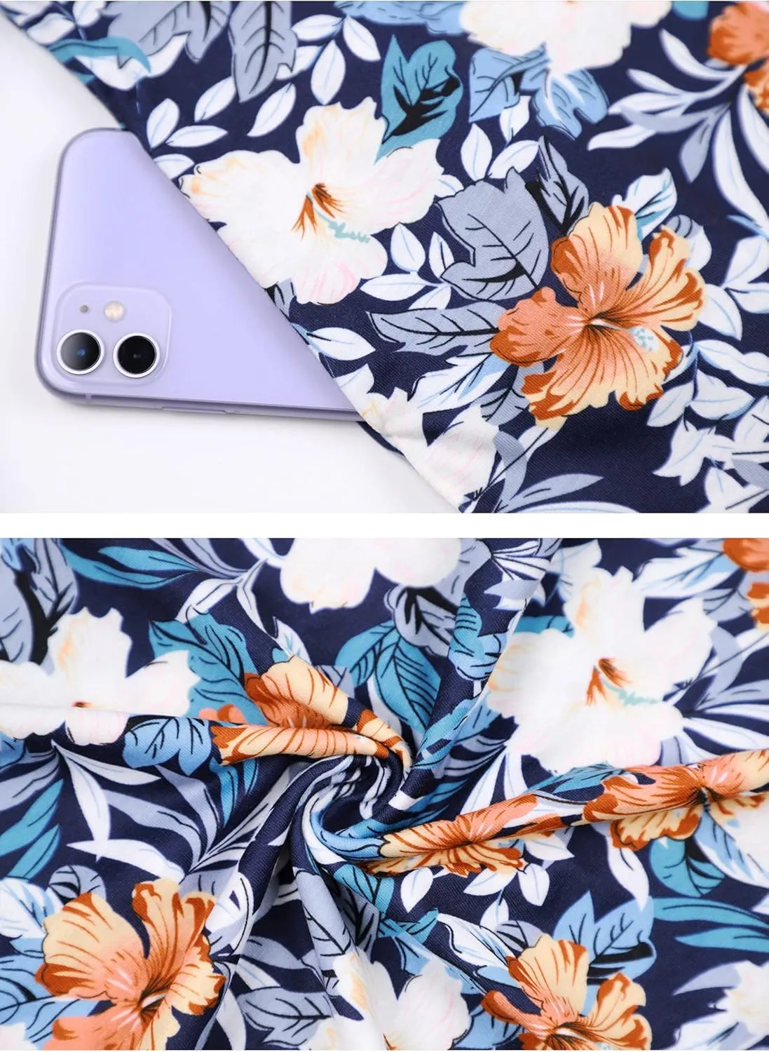 SimpleFun Summer Dresses for Women Beach Floral Tshirt Sundress Casual Pockets Boho Tank Dress