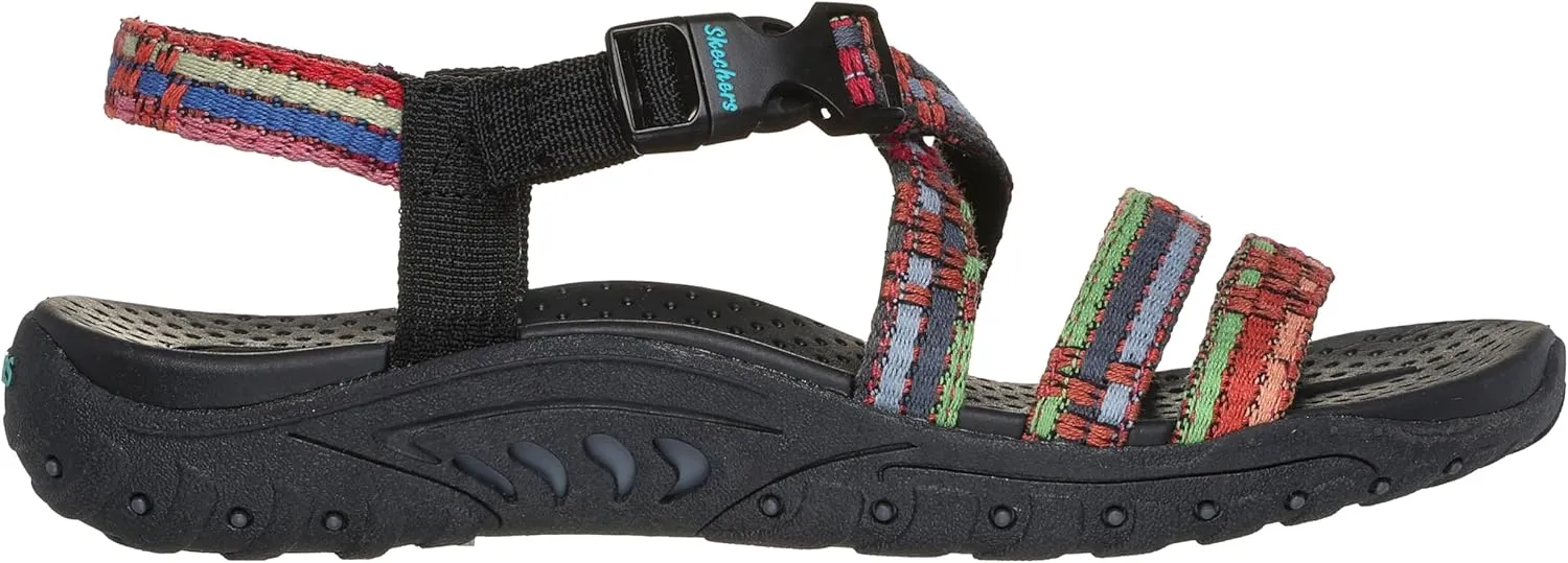 Skechers Women's Reggae Sew Me Boho Woven Strappy Slingback