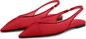 Slingback Flats for Women Stylish Pointed Toe Design with Comfortable Mesh Material for Breathable Party Dress Elegant Shoes