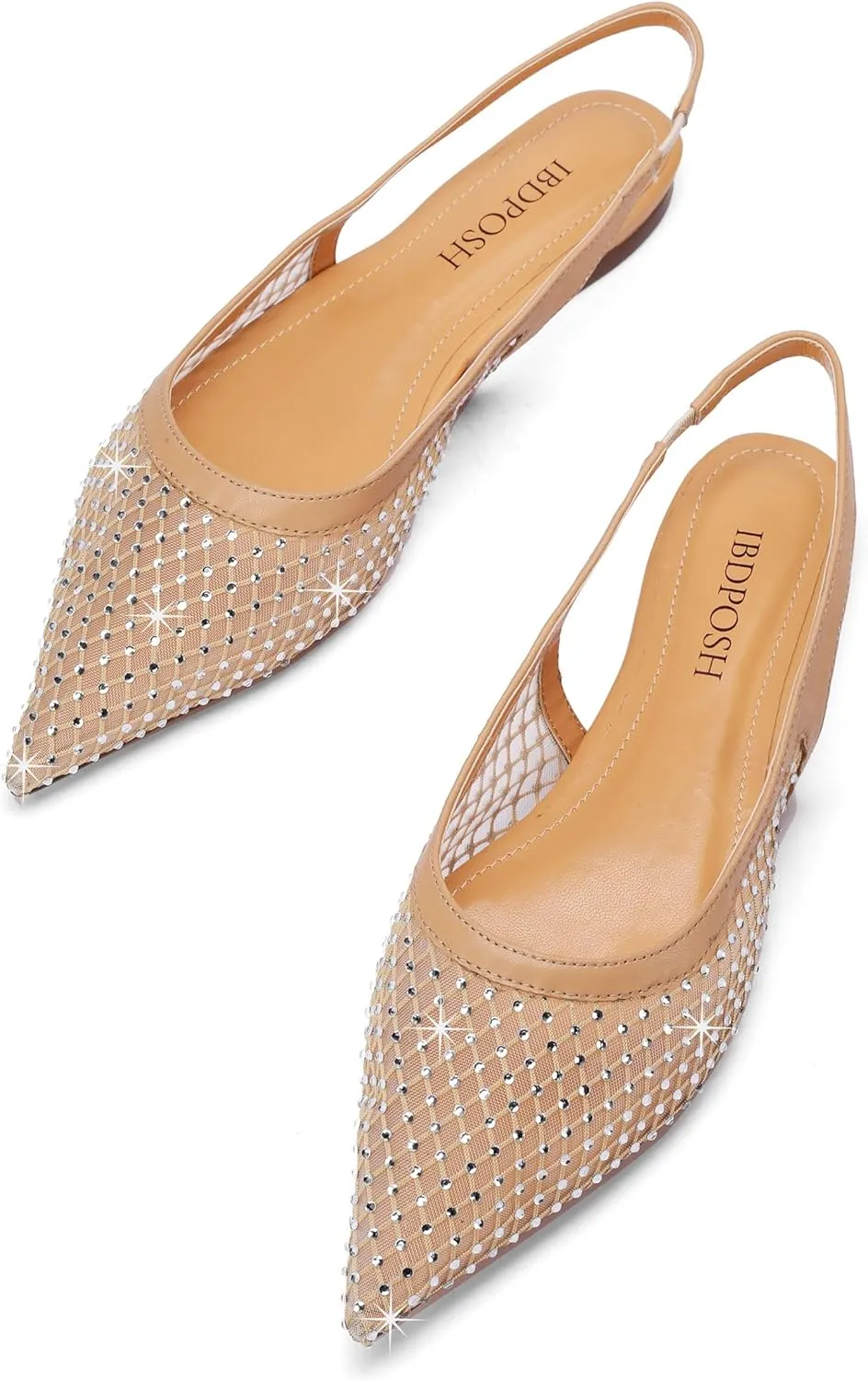 Slingback Flats for Women Stylish Pointed Toe Design with Comfortable Mesh Material for Breathable Party Dress Elegant Shoes