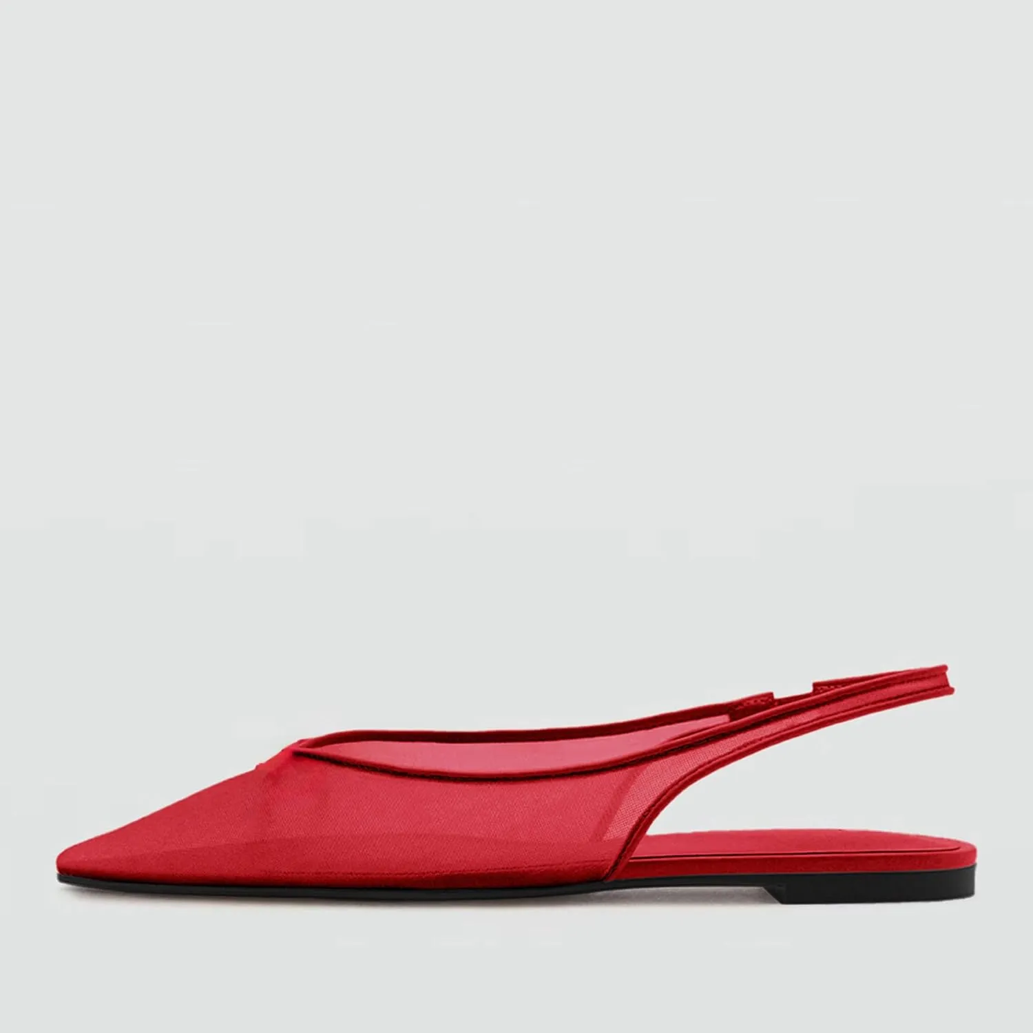 Slingback Flats for Women Stylish Pointed Toe Design with Comfortable Mesh Material for Breathable Party Dress Elegant Shoes