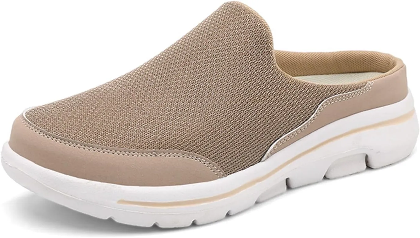 Slip On Mules for Women Comfortable Open Back Closed Toe Slippers Summer Breathable Lightweight Slides Clogs Shoes