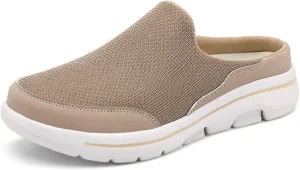 Slip On Mules for Women Comfortable Open Back Closed Toe Slippers Summer Breathable Lightweight Slides Clogs Shoes