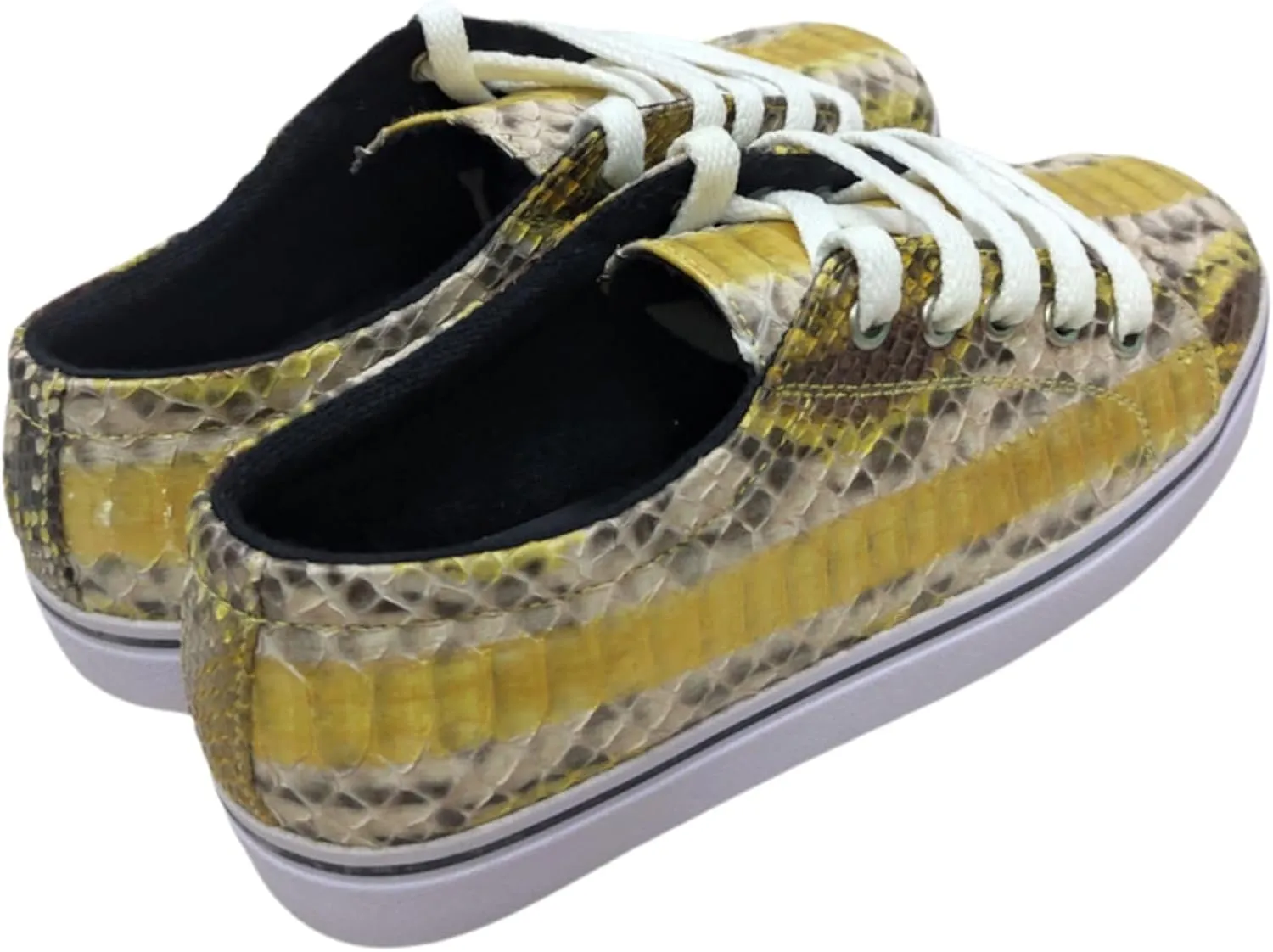 Snakeskin Low Top Platform Sneakers Shoes