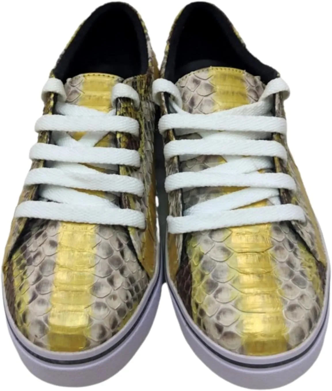 Snakeskin Low Top Platform Sneakers Shoes