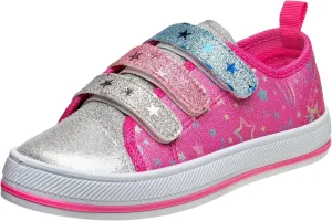 Sneakers-Low Top Casual Canvas Shoes Slip on Lace Up Multicolor Tennis (Little Big Kid US Medium)