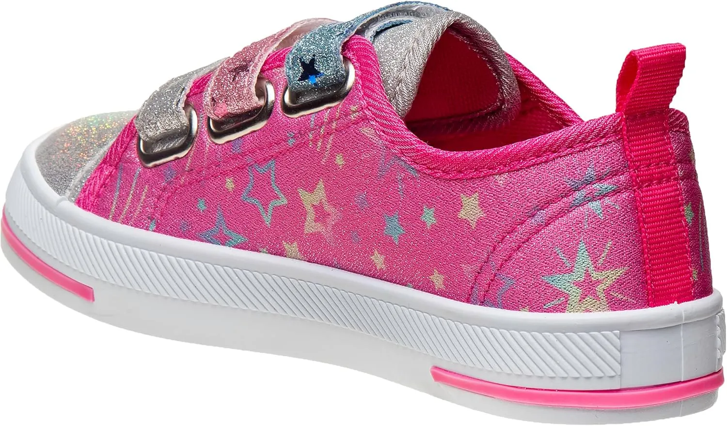 Sneakers-Low Top Casual Canvas Shoes Slip on Lace Up Multicolor Tennis (Little Big Kid US Medium)