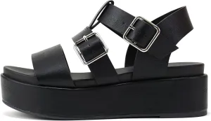 Soda “Drifter” ~ Women Flatform Multi Strap Double Buckle Open Toe Ankle Strap Platform Wedge Sandals