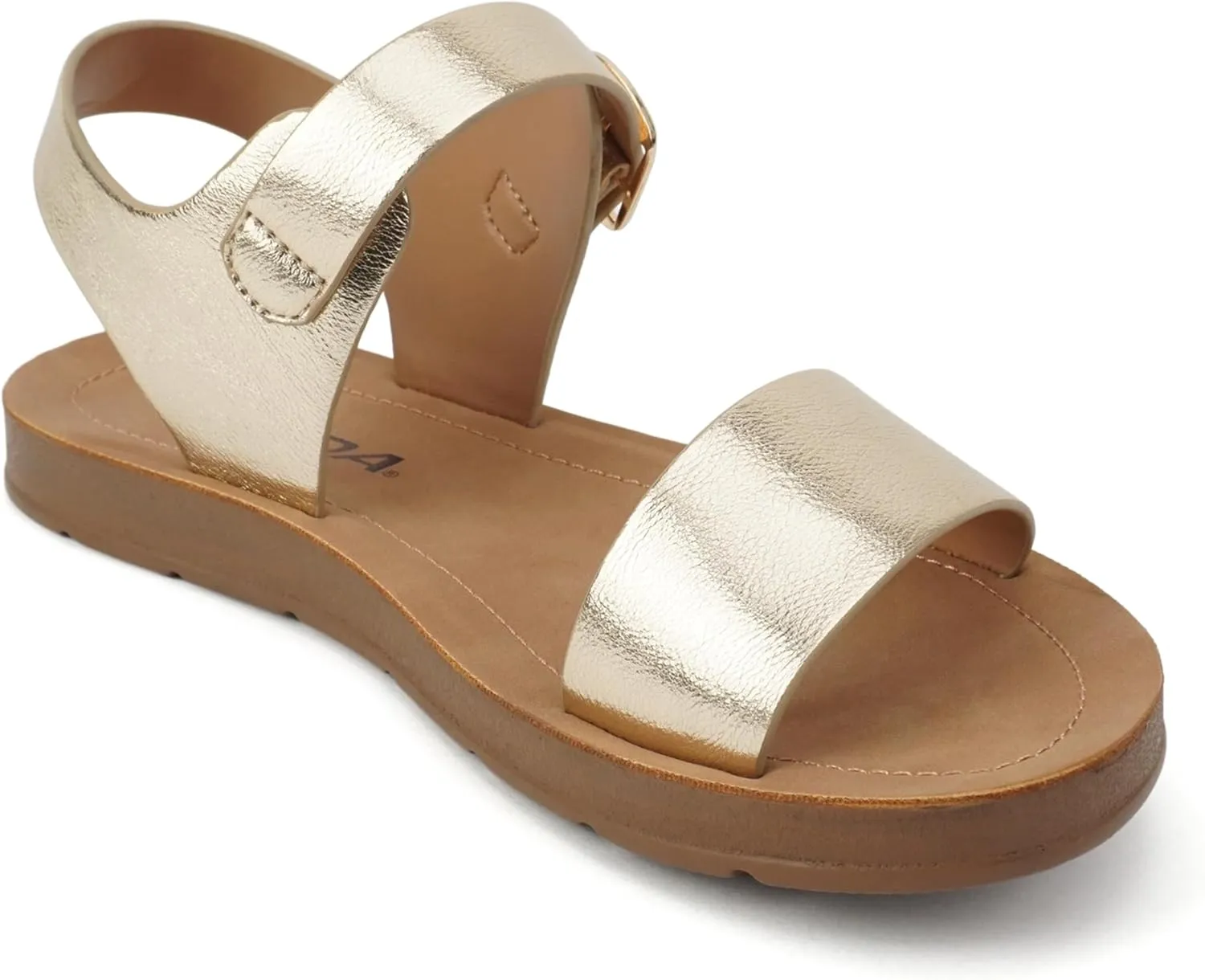 Soda PLENTY ~ Women's Strappy Ankle Wrap Buckle Fashion Flat Sandals