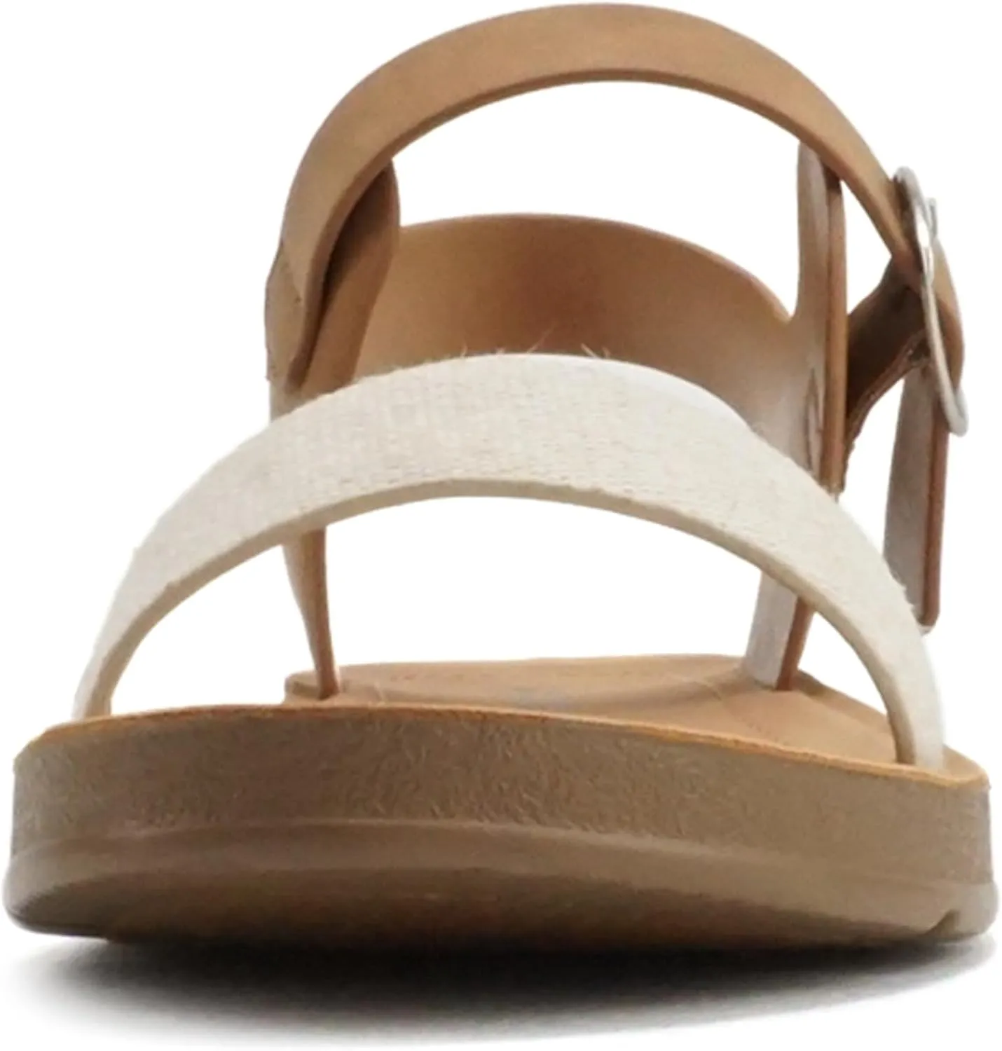 Soda PLENTY ~ Women's Strappy Ankle Wrap Buckle Fashion Flat Sandals