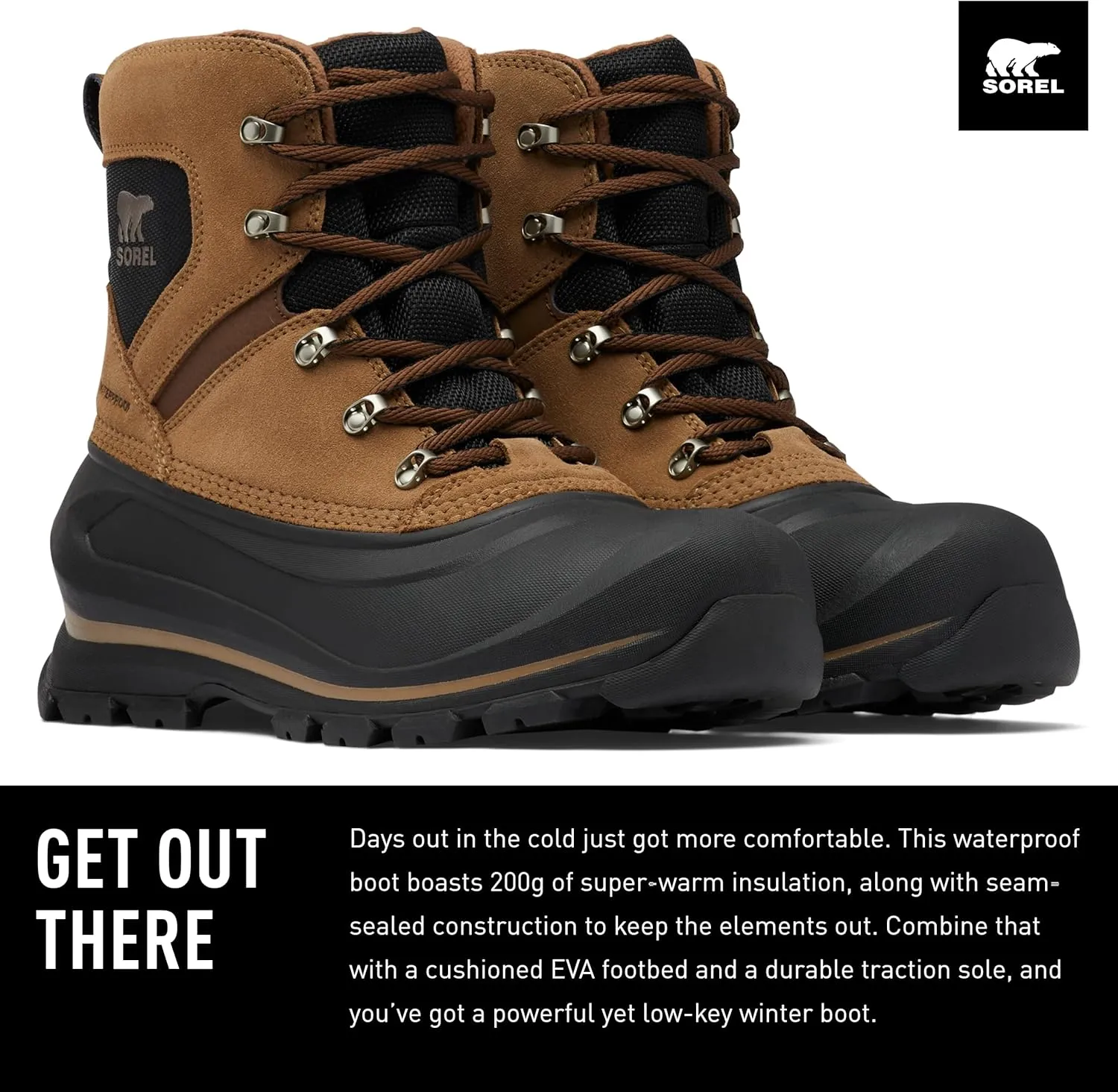 SOREL - Men's Buxton Lace Waterproof Winter Boot