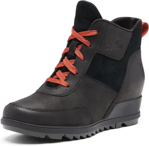 Sorel Women's Evie Sport Lace Bootie — Waterproof Suede & Leather — Wedge Ankle Sneaker — Booties