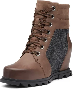 Sorel Women's Joan of Arctic Wedge III Lexie Boot — Waterproof Leather Wedge Boots