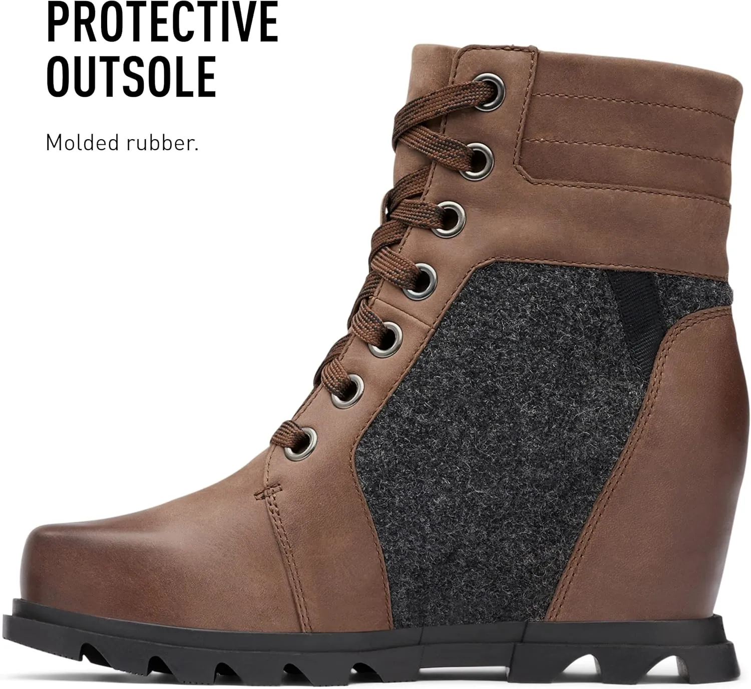 Sorel Women's Joan of Arctic Wedge III Lexie Boot — Waterproof Leather Wedge Boots