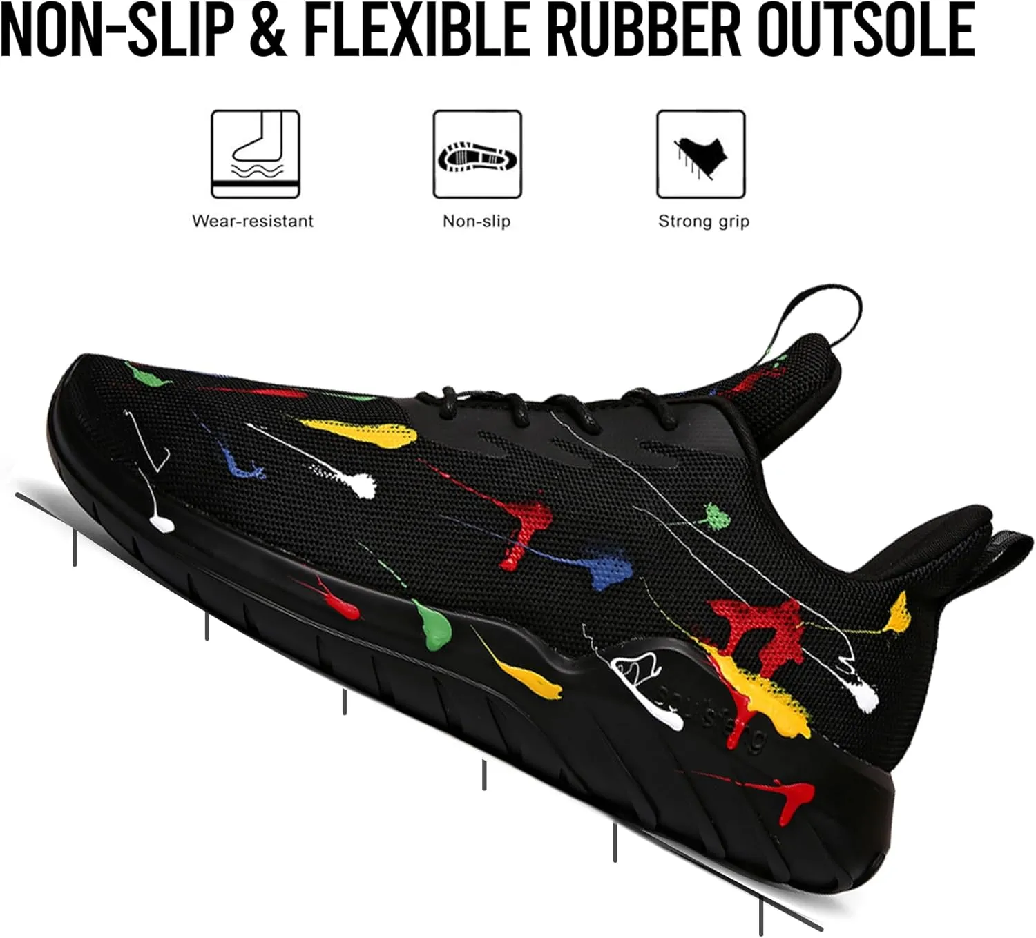 Soulsfeng Womens Running Shoes Lightweight Breathable Tennis Shoes Non Slip Fashion Walking Sneakers