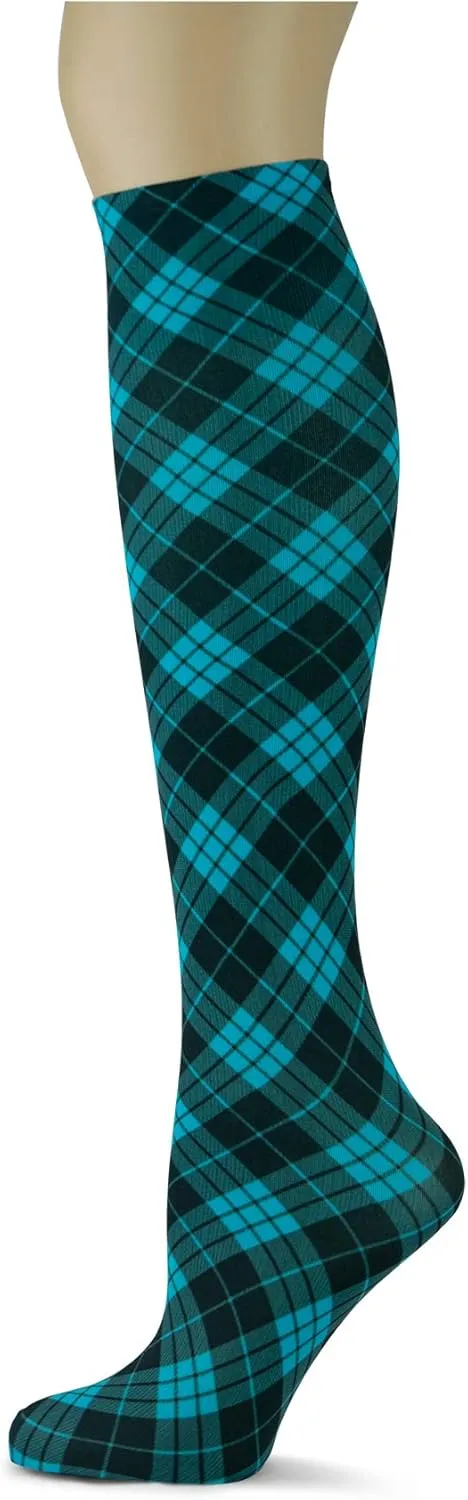 Sox Trot Women's 3 Pairs Knee High Trouser Socks, Classy and Colorful Printed Patterns, Silky Smooth Material