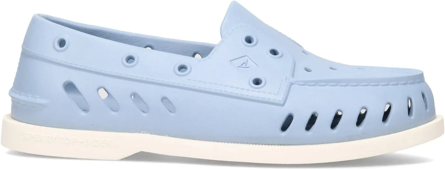 Sperry Womens Float Cozy Cut-Outs Slip On Flats Casual - Blue