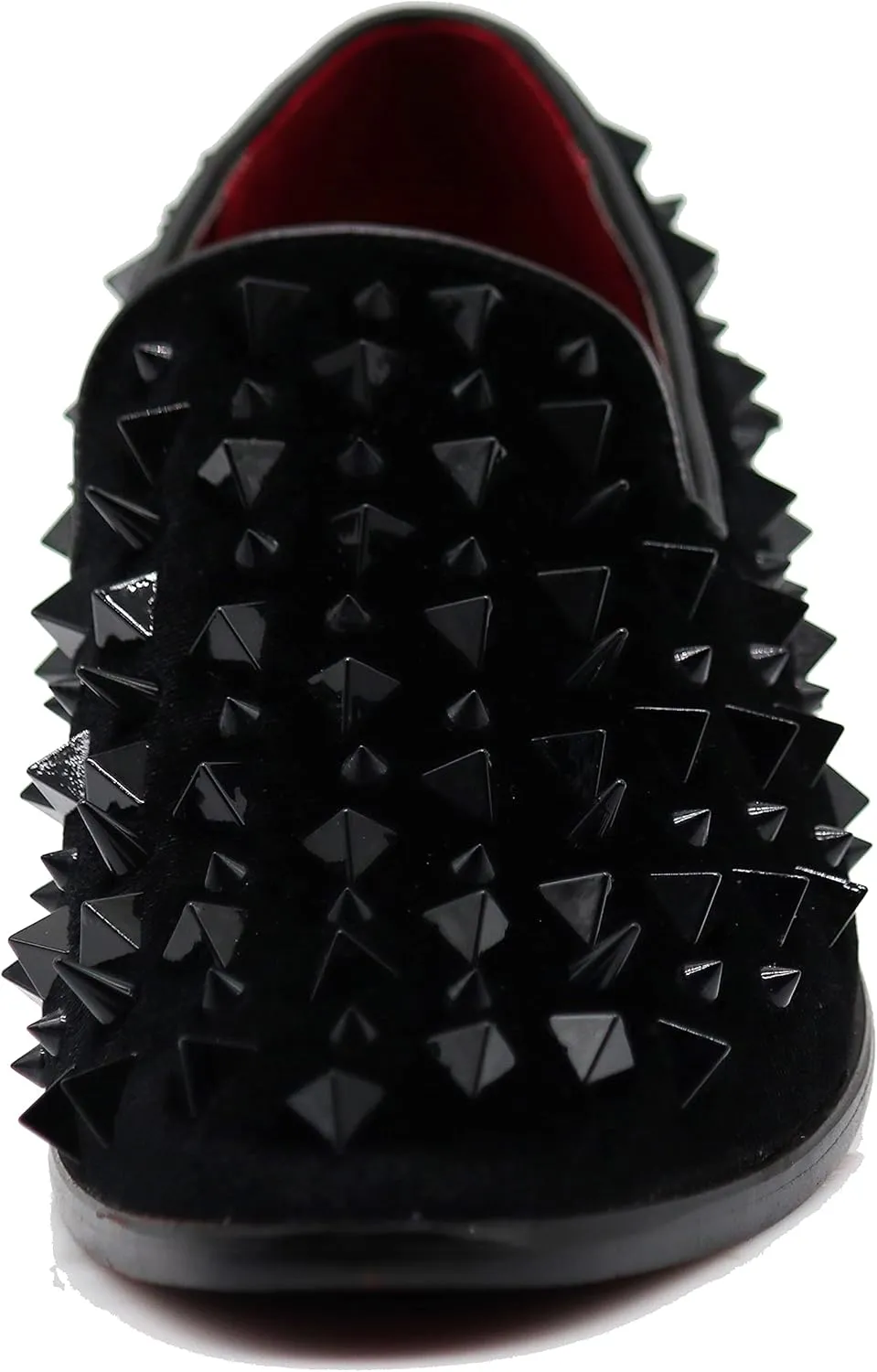 SPK09 Men's Vintage Spike Dress Loafers Slip On Fashion Shoes Classic Tuxedo Dress Shoes
