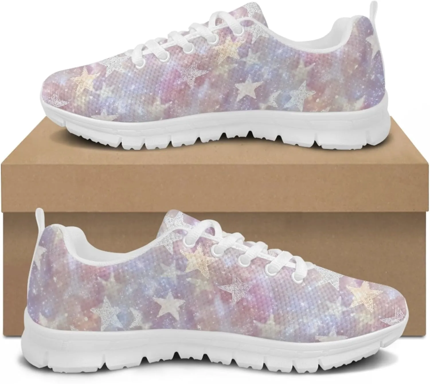 Sports Tennis Shoes for Womens Girls Running Causal Sneakers Outdoor Travel Walking Low Heel Lace up Breathable Lightweight Shoe