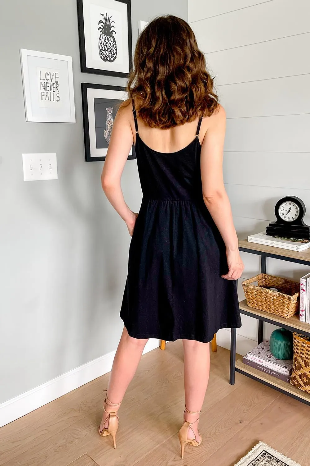 STYLEWORD Womens Sundress Summer Floral Wrap V Neck Backless A-Line Casual Beach Midi Dress