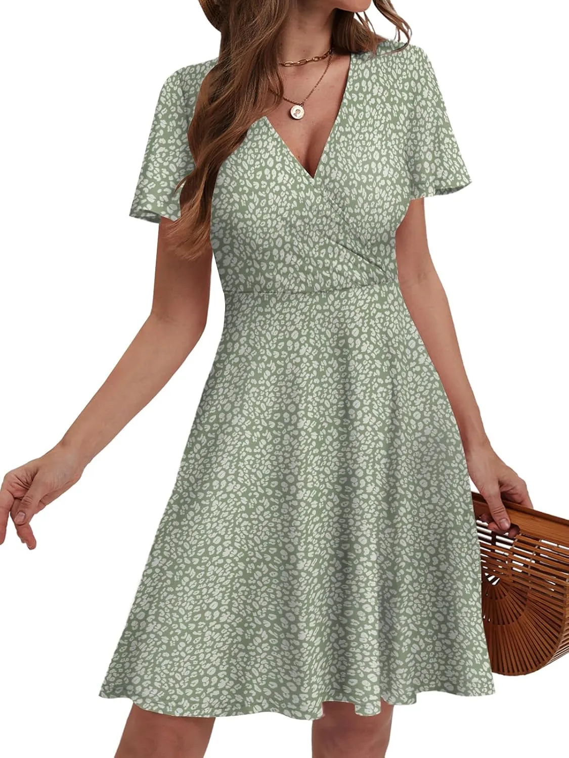 Summer Dresses for Women 2025 Floral Sundresses Elegant Classy Fashion Casual Outfit Plus Size