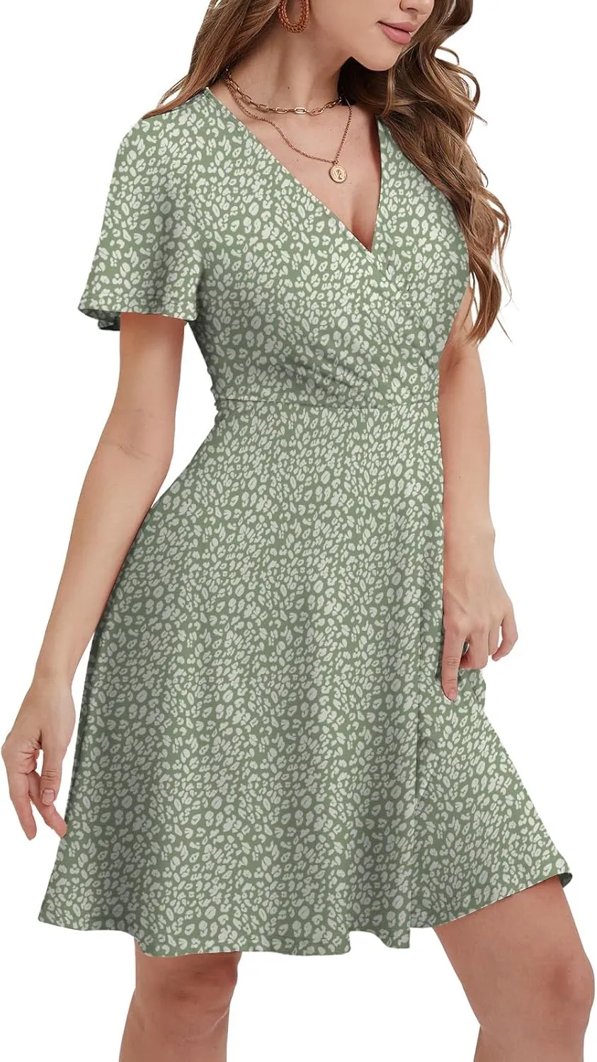 Summer Dresses for Women 2025 Floral Sundresses Elegant Classy Fashion Casual Outfit Plus Size