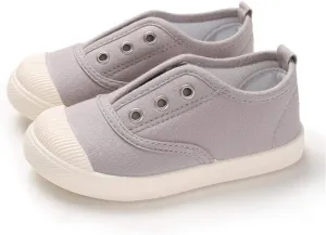 Timatego Toddler Boys Girls Canvas Slip On Shoes Lightweight Casual Kids Sneakers School Runing Tennis Shoes