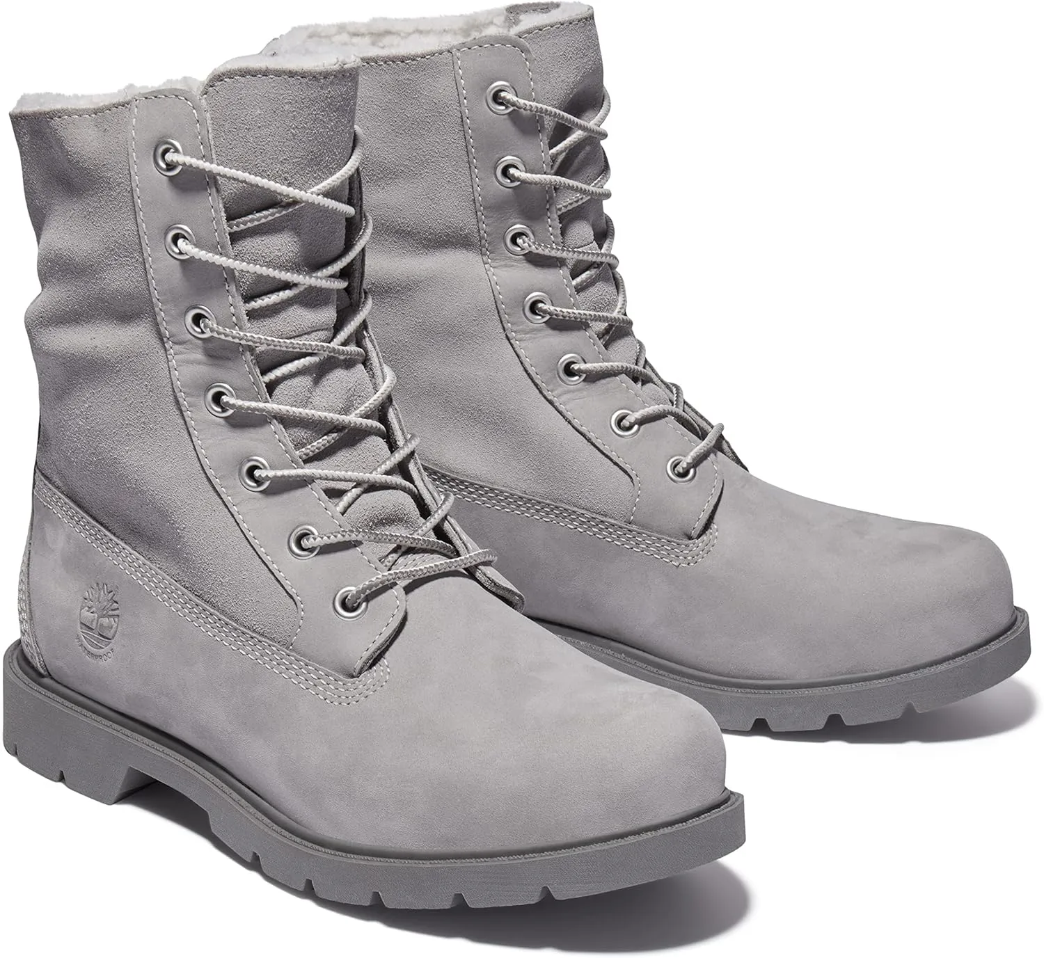 Timberland Womens Linden Woods Fold-Down Leather Casual Combat & Lace-Up Boots