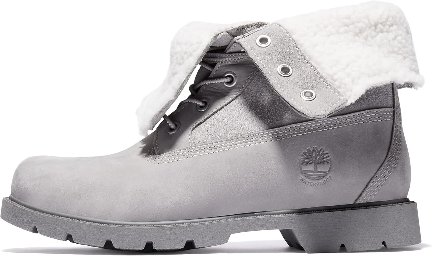 Timberland Womens Linden Woods Fold-Down Leather Casual Combat & Lace-Up Boots