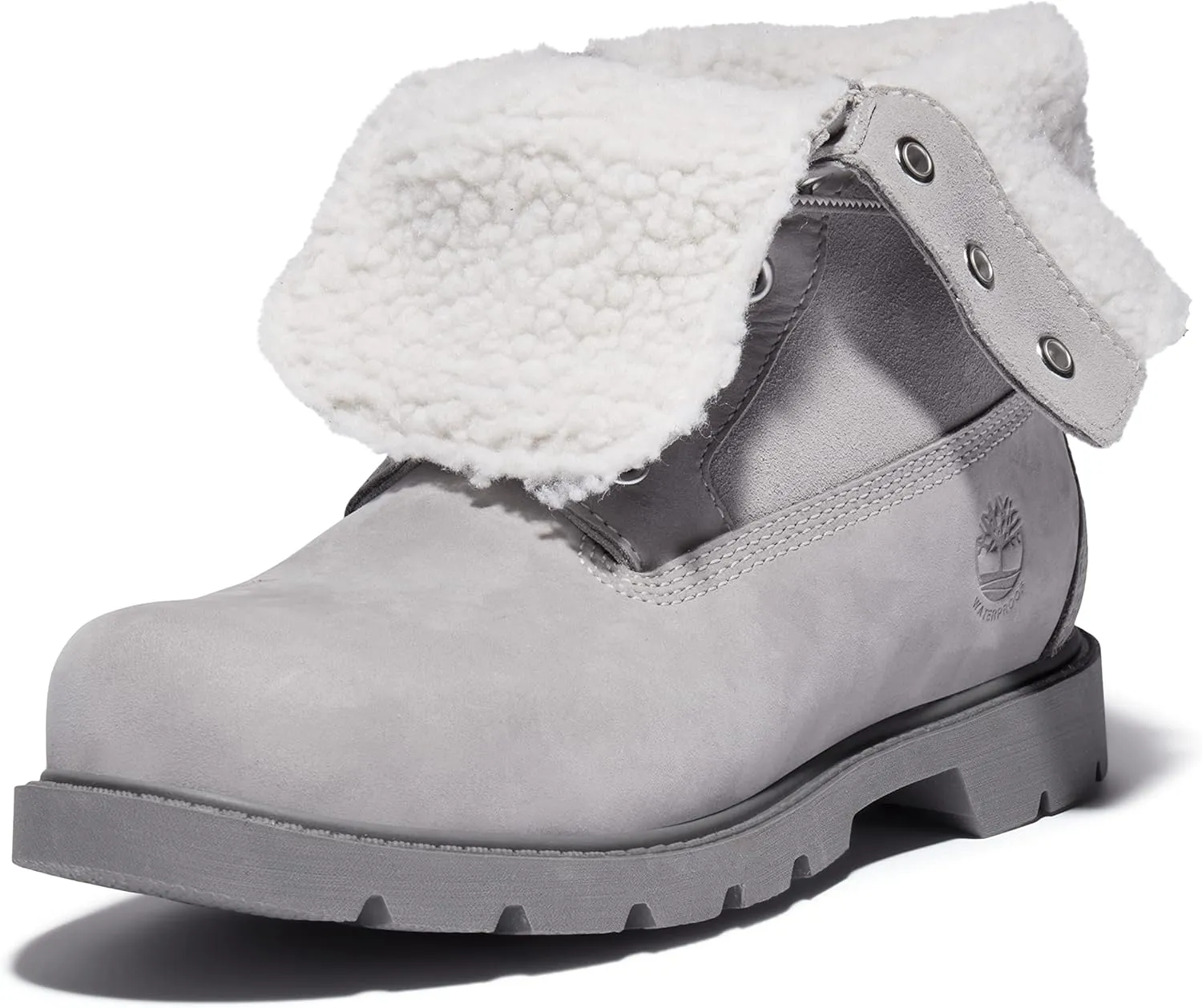 Timberland Womens Linden Woods Fold-Down Leather Casual Combat & Lace-Up Boots