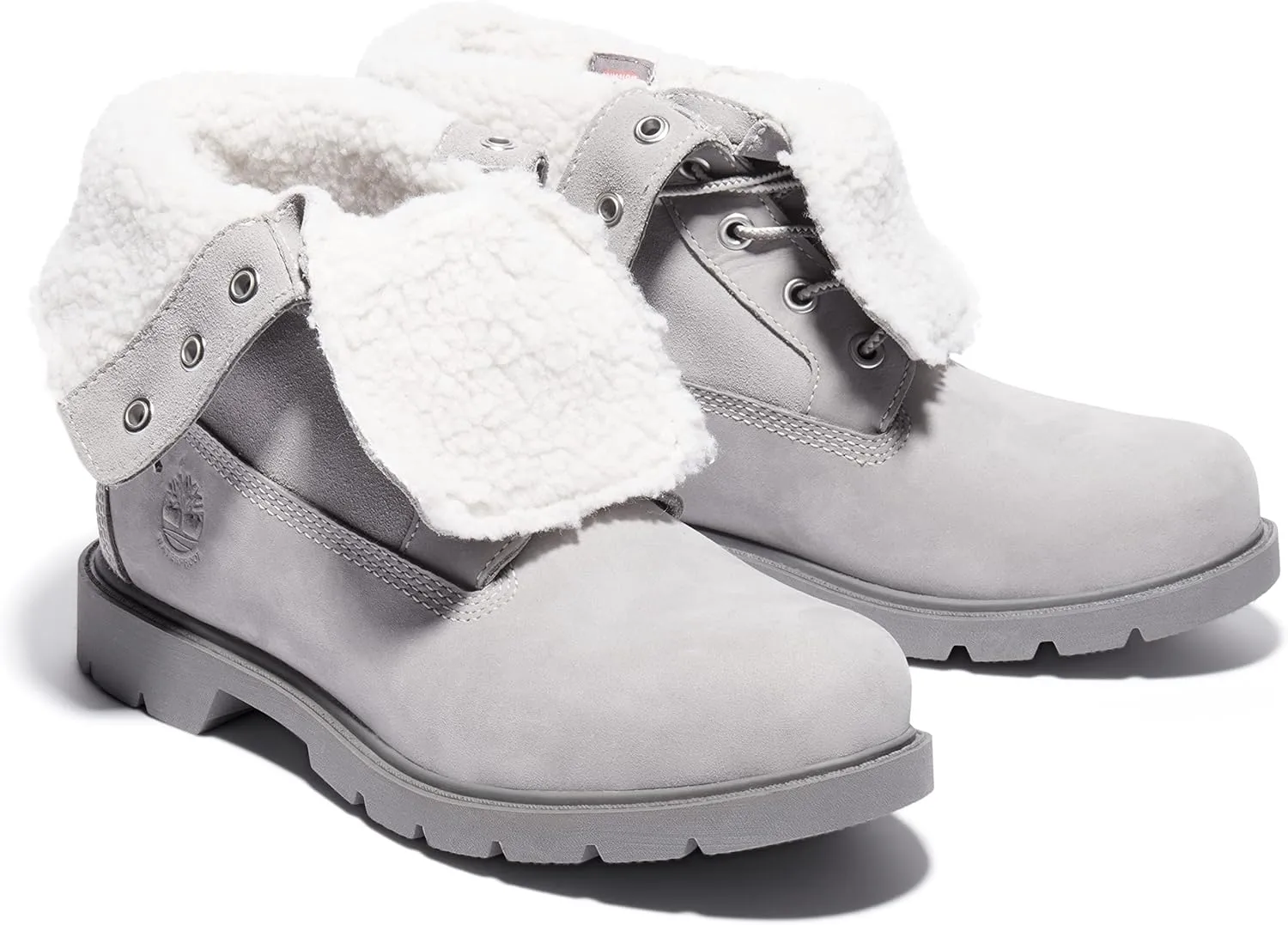 Timberland Womens Linden Woods Fold-Down Leather Casual Combat & Lace-Up Boots