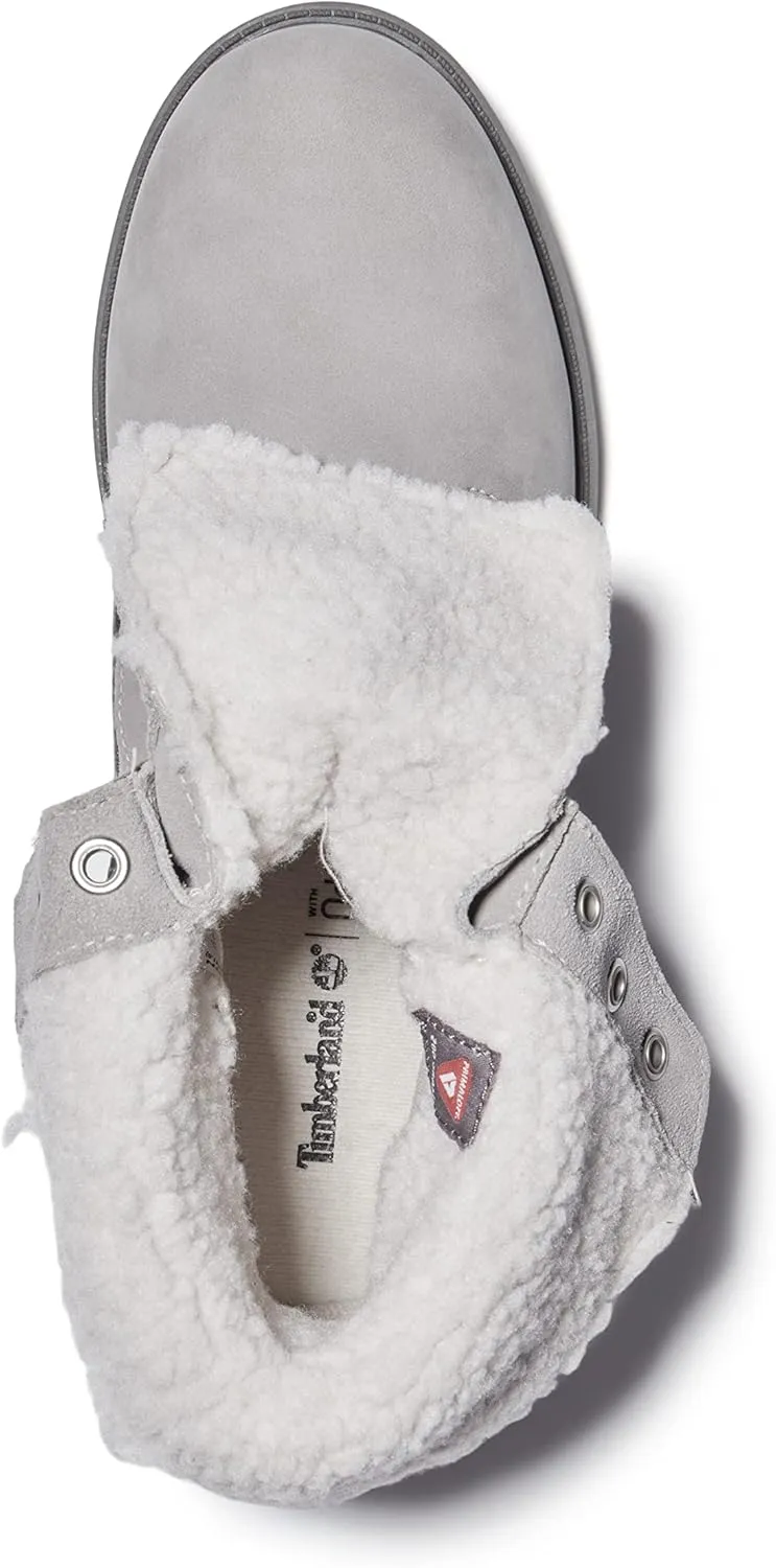 Timberland Womens Linden Woods Fold-Down Leather Casual Combat & Lace-Up Boots