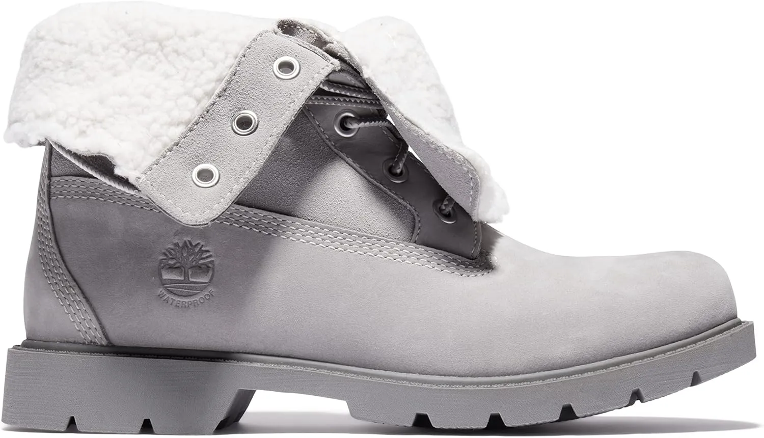 Timberland Womens Linden Woods Fold-Down Leather Casual Combat & Lace-Up Boots